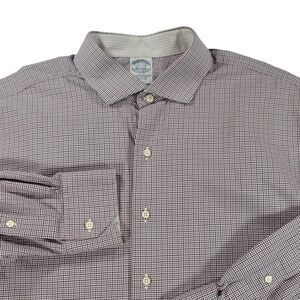 Brooks Brothers Makers & Merchants Shirt Mens 17.5-34 Slim Fit Egyptian Cotton